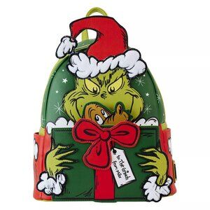 Dr. Seuss Grinch Mini Backpack by Loungefly Green Multi New Sealed